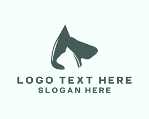 Dog Cat Veterinary Logo