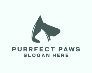 Dog Cat Veterinary logo design