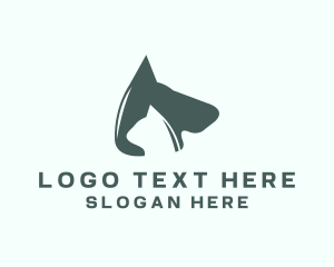 Canine - Dog Cat Veterinary logo design