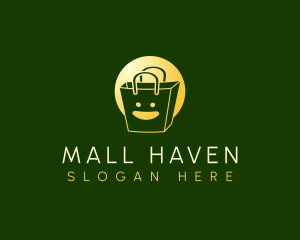 Happy Shopping Bag logo design