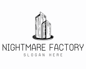 Tech City Skyscraper Architecture logo design