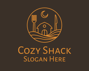 Shack - Orange Dining House logo design