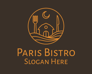 Orange Dining House logo design