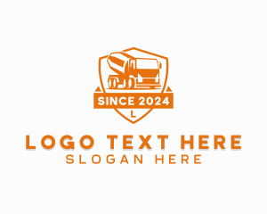 Logistics - Concrete Mixer Trucking logo design