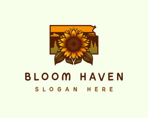 Kansas Sunflower Farm logo design