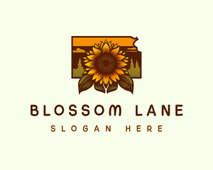 Kansas Sunflower Farm logo design