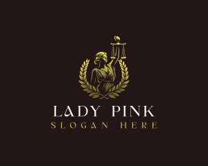 Lady Justice Scales logo design