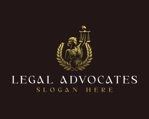 Lady Justice Scales logo design