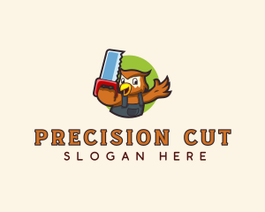 Handsaw - Handsaw Owl Carpentry logo design