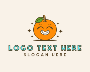 Cute Orange Cartoon logo design