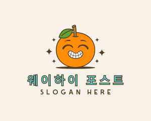 Cute Orange Cartoon logo design