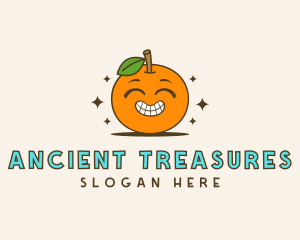 Cute Orange Cartoon logo design