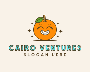 Cute Orange Cartoon logo design