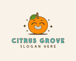 Cute Orange Cartoon logo design