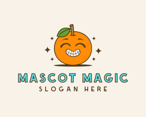 Cute Orange Cartoon logo design