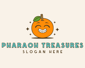 Cute Orange Cartoon logo design