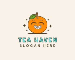 Cute Orange Cartoon logo design