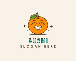 Cute Orange Cartoon logo design