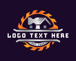 Roof - Hammer Saw Hardware logo design