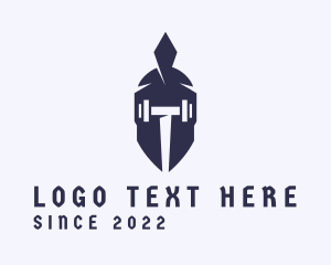 Spartan - Spartan Dumbbell Crossfit logo design