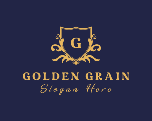 Golden Shield Agency logo design