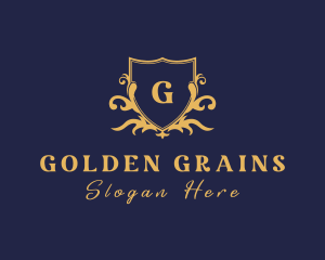 Golden Shield Agency logo design