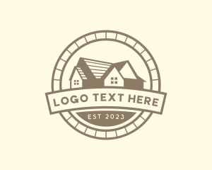 House Roofing Property logo design