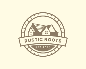 Homestead - House Roofing Property logo design