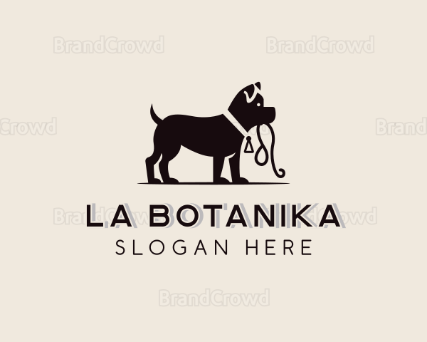 Puppy Pet Leash Logo