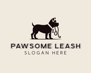 Puppy Pet Leash logo design