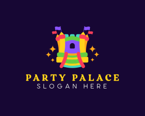 Inflatable Castle Playground logo design