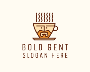 Coffee Cafe Barista Man logo design