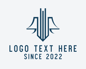 Law Firm - Blue Scale Justice Firm logo design