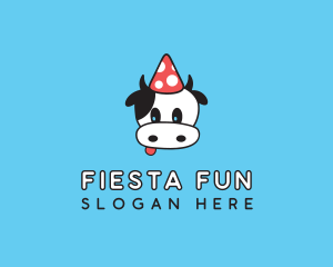 Party - Cow Animal Party logo design