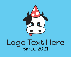 Party - Cow Party Hat logo design