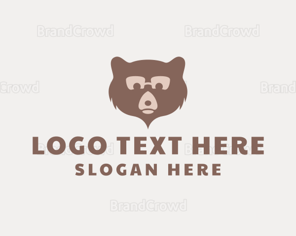 Brown Bear Animal Logo