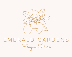 Orchid Flower Garden logo design