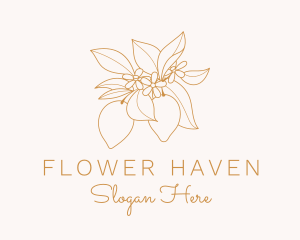 Orchid Flower Garden logo design