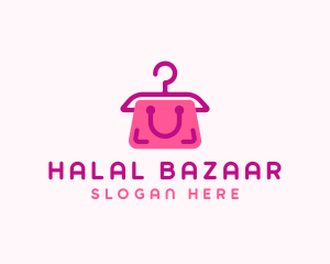 Hanger Shopping Bag logo design