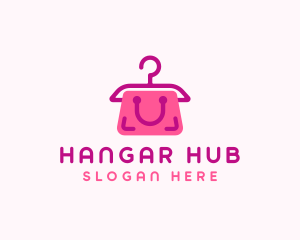 Hanger Shopping Bag logo design