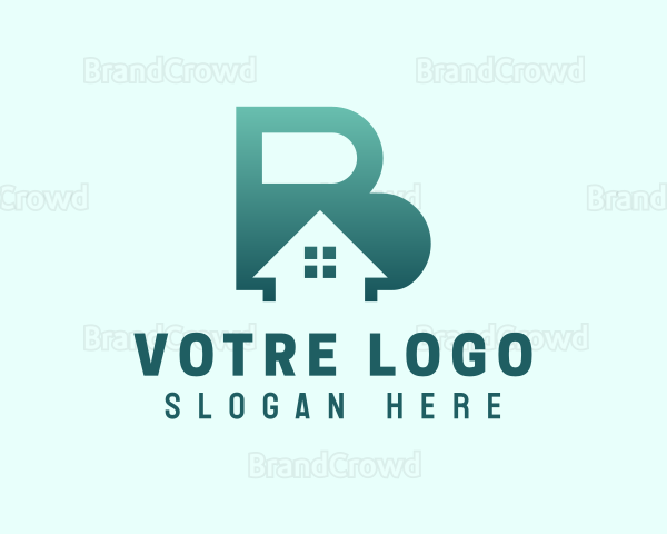 Real Estate Home Letter B Logo