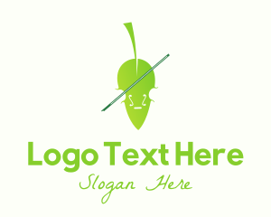 Bio - Leaf Musical Violin logo design