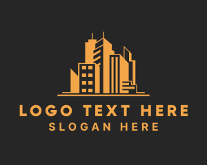 Orange - Orange Building Skyline logo design