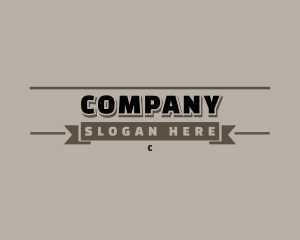 Enterprise - Retro Company Business logo design