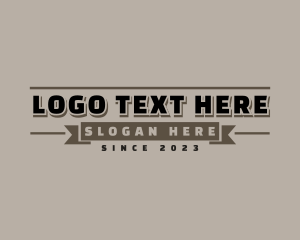 Shop - Retro Company Business logo design
