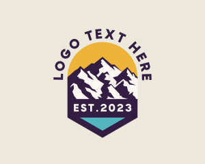 Hiking - Mountain Outdoor Travel logo design