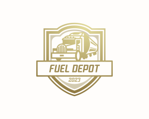 Gasoline - Petroleum Tanker Truck logo design