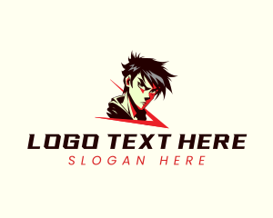 Anime Character - Anime Avatar Man logo design