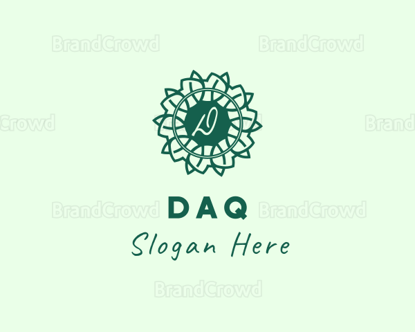 Decorative Leaf Florist Logo