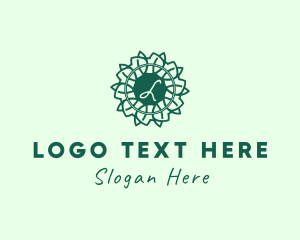 Decorative Leaf Florist Logo